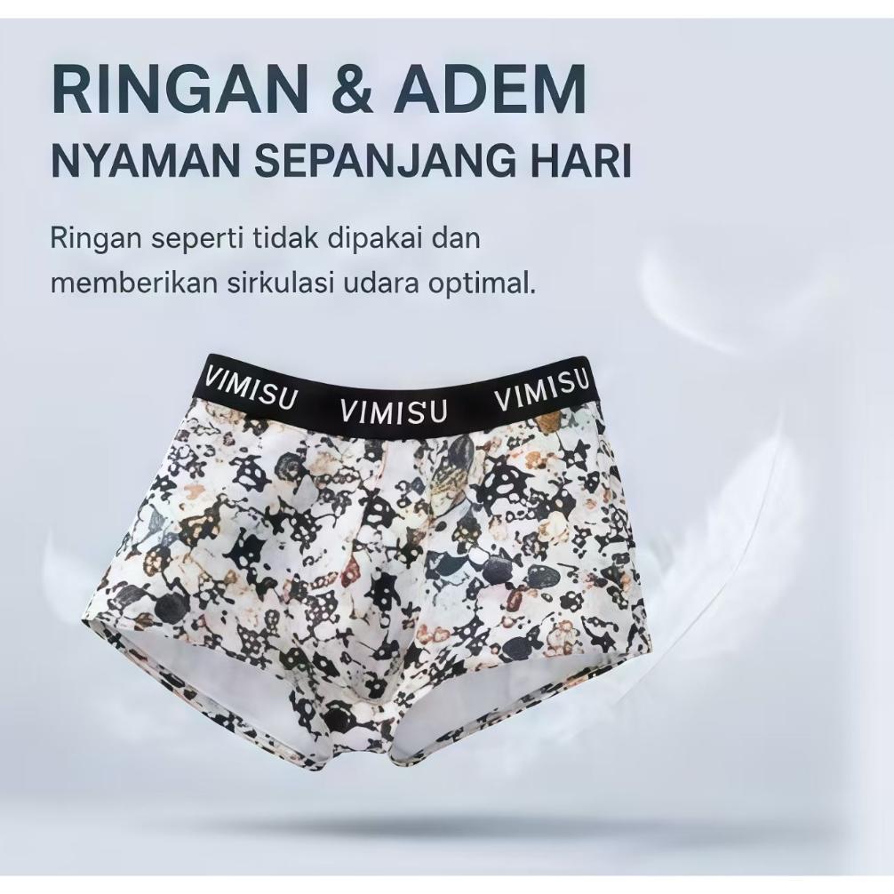 KUALITAS SUPER [8PCS] BEST SELLER CD PRIA MOTIF SEAMLESS/BOXER COWOK REMAJA BAHAN HALUS DAN DINGIN C
