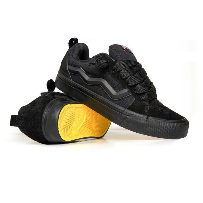 Casual- Sepatu Corvalue Footwear - Otaru Full Black | Sepatu Sneakers Pria Nita Canvas Casual Shoes 