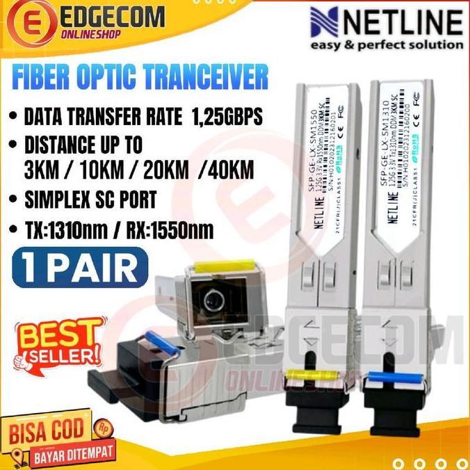 SFP Fiber Optic Tranceiver SC-SC Single Mode 3KM / 10KM / 20KM / 40KM  SFP-GE-LX-SM 1.25Gbps DDM 1 P