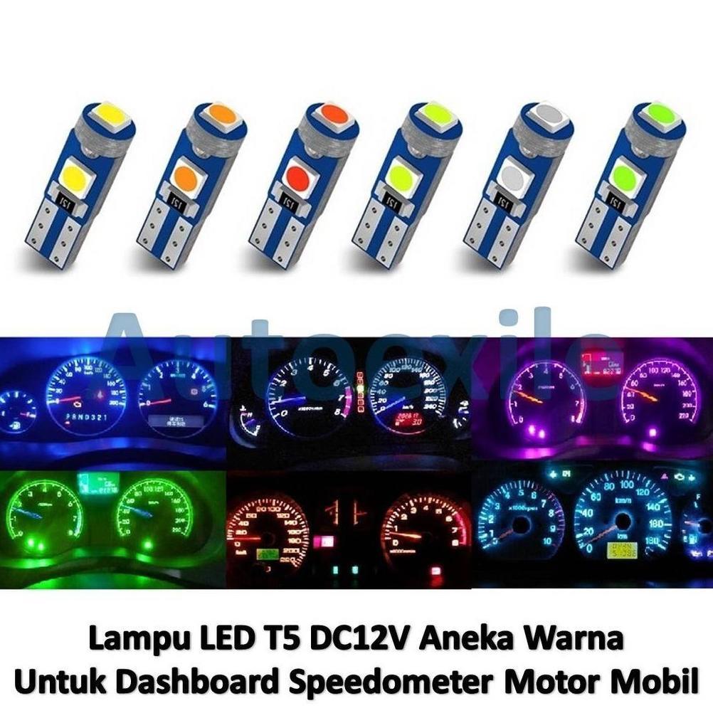 Gratis Ongkir Lampu Led T5 3Titik Panel Dashboard Speedometer Wedge Instrumen Interior Gigi Mobil Mo