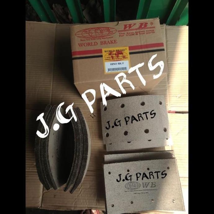 BRAKE LINING / KAMPAS REM ONLY WB DEPAN HINO BUS RK LUBANG 8