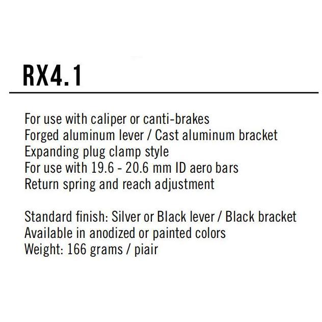 Brake Lever Tanduk Tektro Rx4.1 Handle Rem Bullhorn Sepeda Triathlon Fixie Cansucc Tt Stang Chrome B