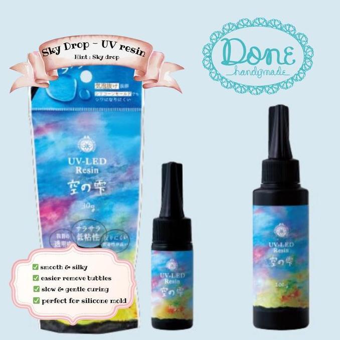 (Best) Done Handymade uv resin hard type padico sky drop resin uv resin bening resin handcraft caira