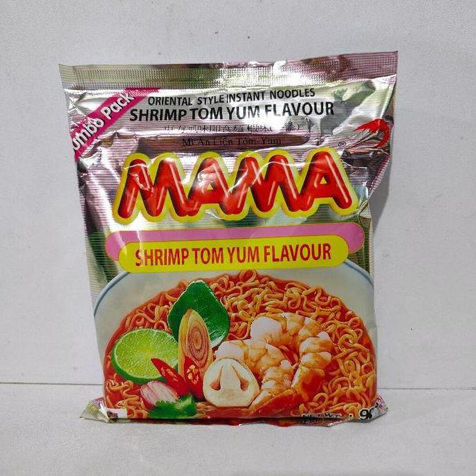 Pst - Mama Shrimp Tomyum / Creamy Tomyum 90Gr Oriental Style Instan Noodle - Mie Instan Thailand Tom