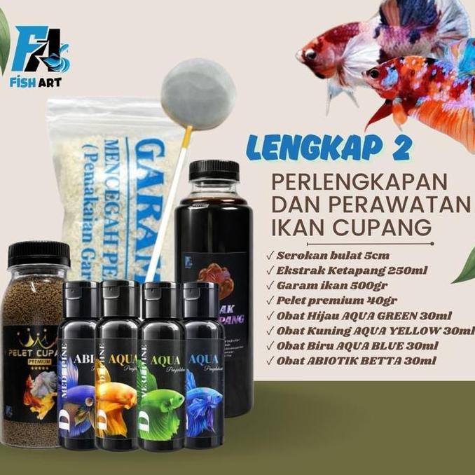 Paket Lengkap Perawatan dan Pengobatan Ikan Cupang | Paket Perawatan Ikan Cupang