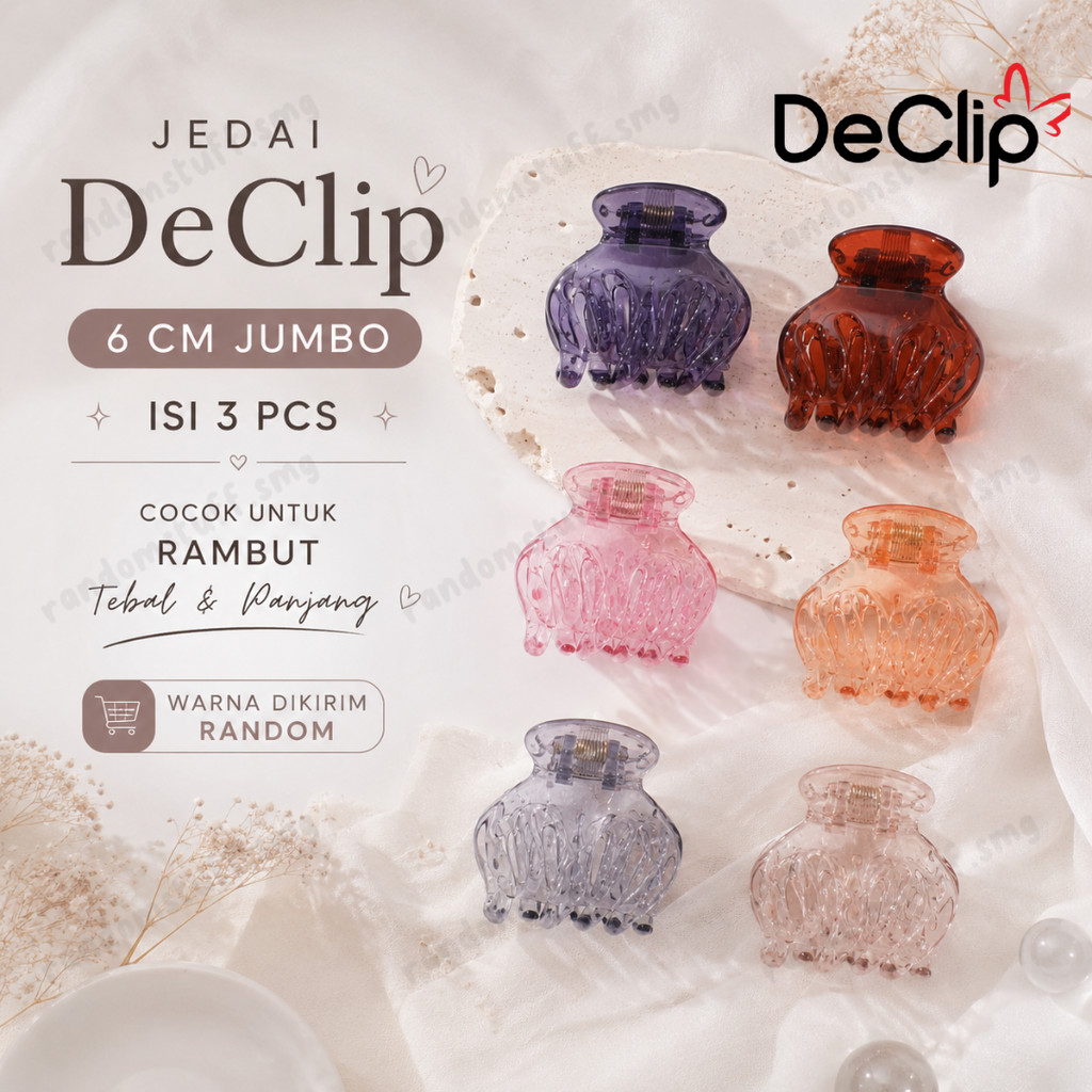 ISI 3 PCS JEDAI DECLIP 6 CM JEDAI JUMBO 6 CM JEDAI DECLIP ORI JEDAI GIGI 5 JEDAI DECLIP MURAH