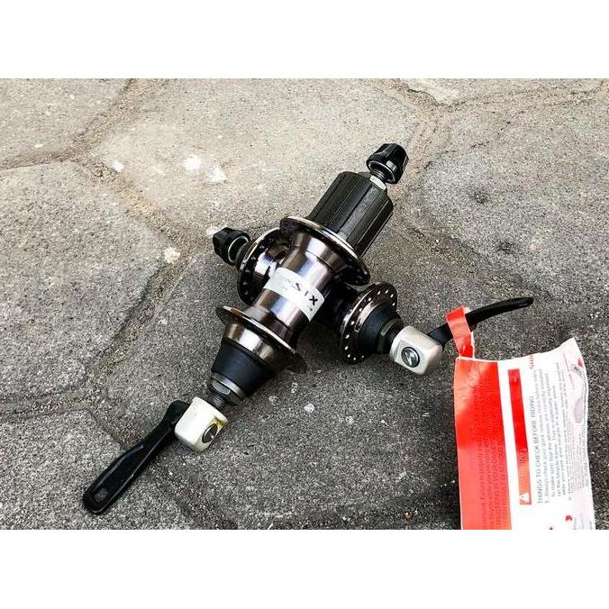 HUB FREE HUB SHIMANO STX SPECIAL EDITION MC32 32 H GUN METAL BLACK Top