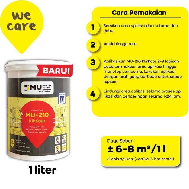 Pulasan- Mu-210 Klirkote Pelapis Acian Ekspos 1Ltr