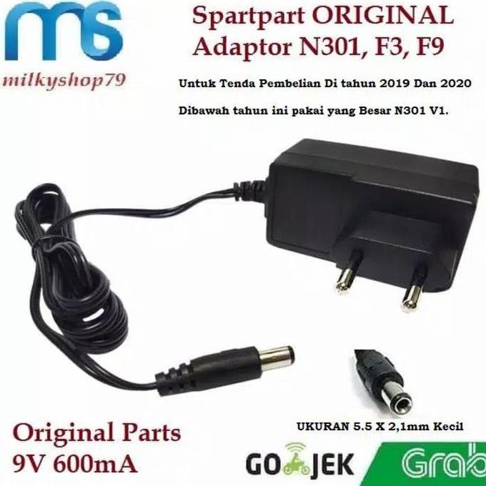 Net- Adaptor Tenda N301, / Tenda F3, Adaptor Tenda F9 Adaptor 9V 600Ma