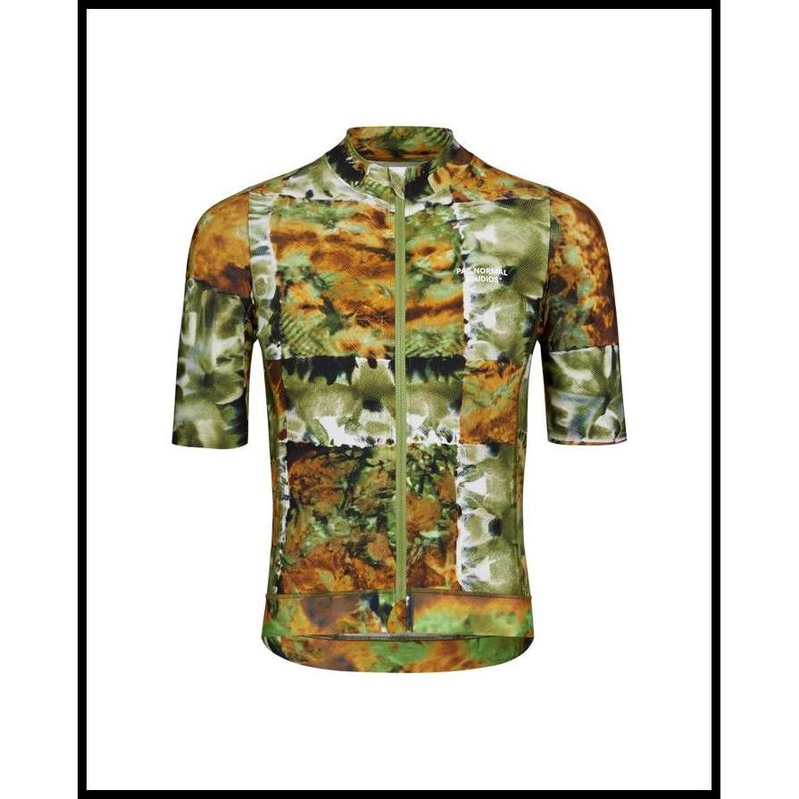 Jersey Sepeda Pria Pns Pas Normal Studios Essential Jersey Ss25 Kaleidoscope Green Terbaru