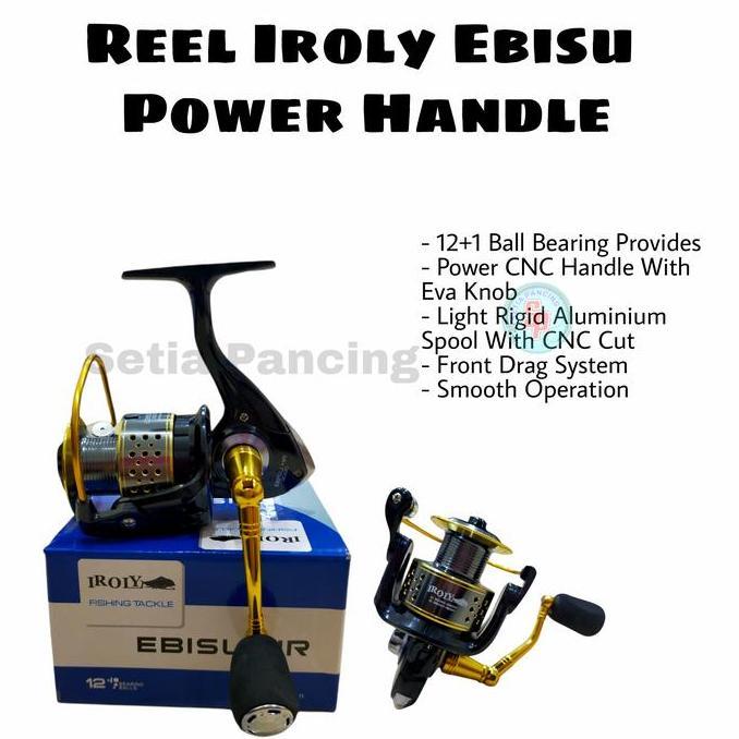 TERMURAH - Reel Iroly Ebisu 2000 Power Handle