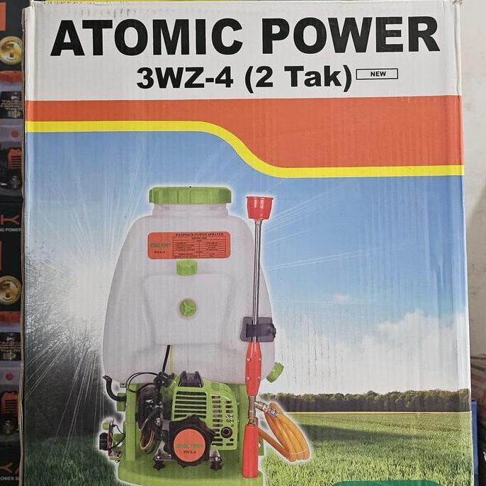 MESIN SEMPROT HAMA ATOMIC POWER / IKEDA 3WZ-4 (2 TAK) KNAPSACK POWER SPRAYER