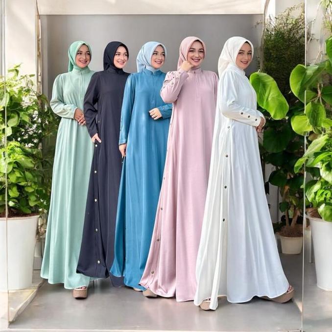 OOTD Baju Gamis Liyana Dress  Casual | Jeel Boutique OOTD