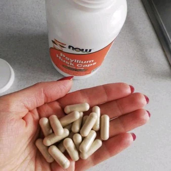 (READY STOCK) NowF USA Psyllium Husk Caps 500 mg 500 Veg Capsules Vegetarian Tanggal Kadaluwarsa Jan