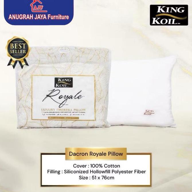 KING KOIL Bantal & Guling Dacron Original 100% KingKoil Pillow Bolster Dacron