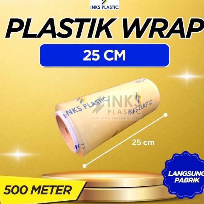 Bebasaja- Plastik Wrapping 25 Cm Roll Besar Wrap Pembungkus Makanan