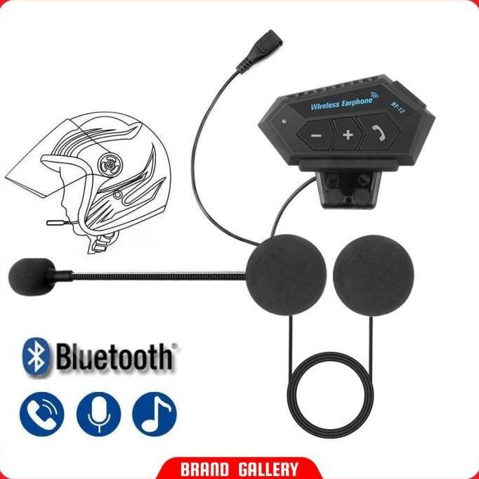 Headset Bluetooth Helm Motorcycle - BT-12