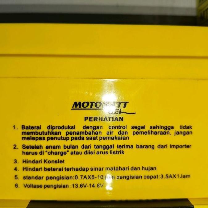 Promo Aki Motor Bajaj Pulsar NS200 Motobatt MTX7A Aki Kering/Aki Gel Diskon