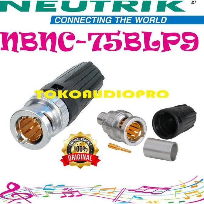 KONEKTOR  BNC NEUTRIK NBNC75BLP9 NBNC75-BLP9 CONNECTOR BNC TERMURAH