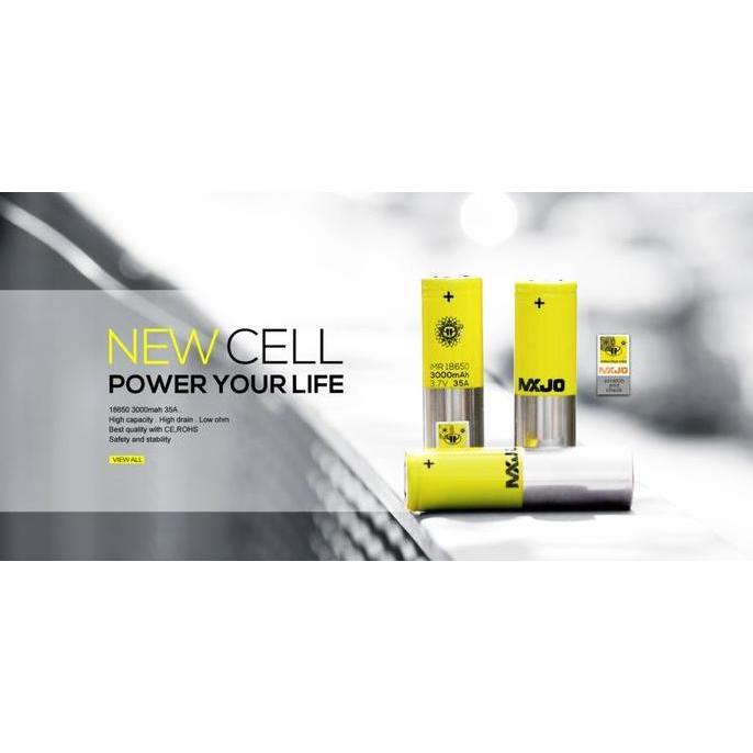 Miao- [Yellow] Mxjo 18650 3000Mah Battery By Mxjo