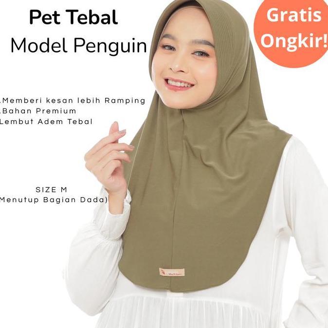 Velo- New- Maysaron Hijab Sport Size M Medium Menutup Dada Kerudung Bahan Spandex Jersey Pad Busa Te