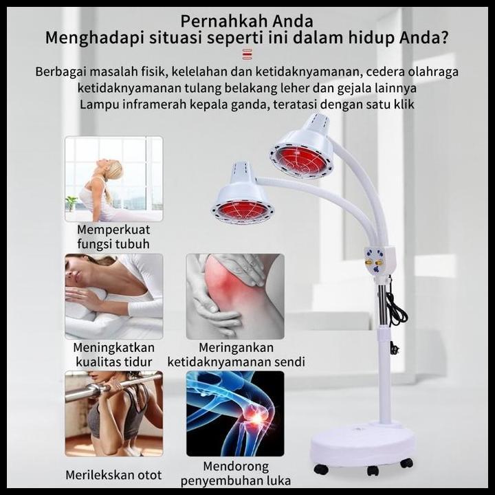 Terbaru Cod 2In1 Physiotherapy / Lampu Facial Led Alat Kecantikan Klinik Yang Fleksibel Tidak Memili