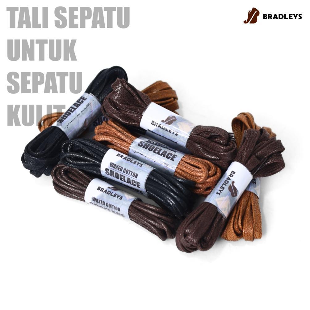 Original Bradleys Shoelace Waxed 70-150Cm Tali Lilin Untuk Sepatu Kulit