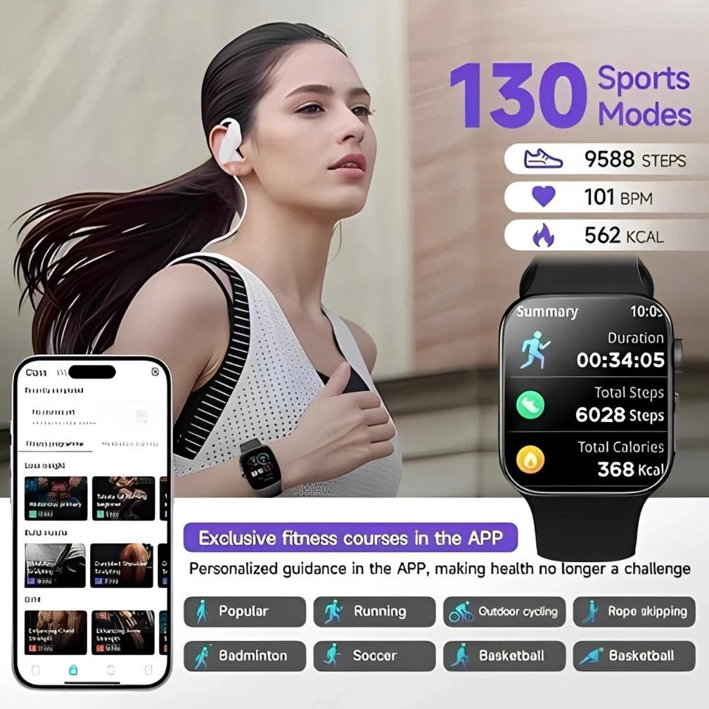 paket hemat 100% ori ultra 10 max 2 smartwatch 2.3 hd amoled display gps nfc bluetooth iphone telp w