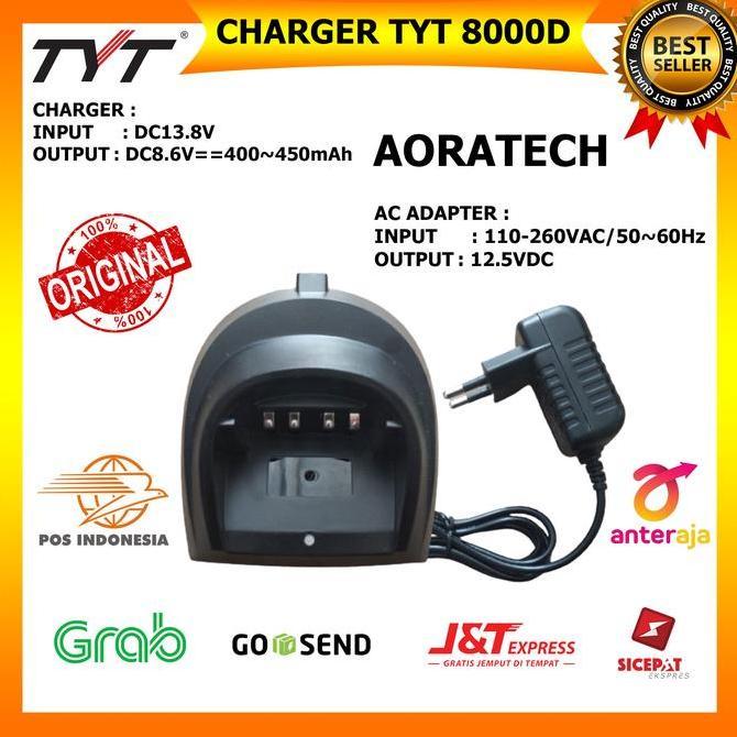 MURAH BERKUALITAS - Charger dan Dock Charger Handy Talkie HT TYT UV8000D Original