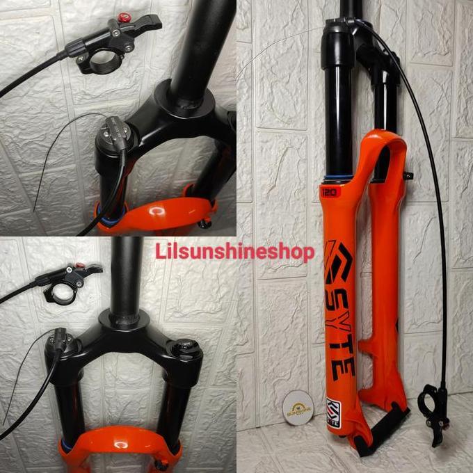 Fork Oversize MTB 27.5 SYTE C204 Alloy Shock Suspension AIR HIDROLIK Hydraulic T120 Steertube 28.6mm