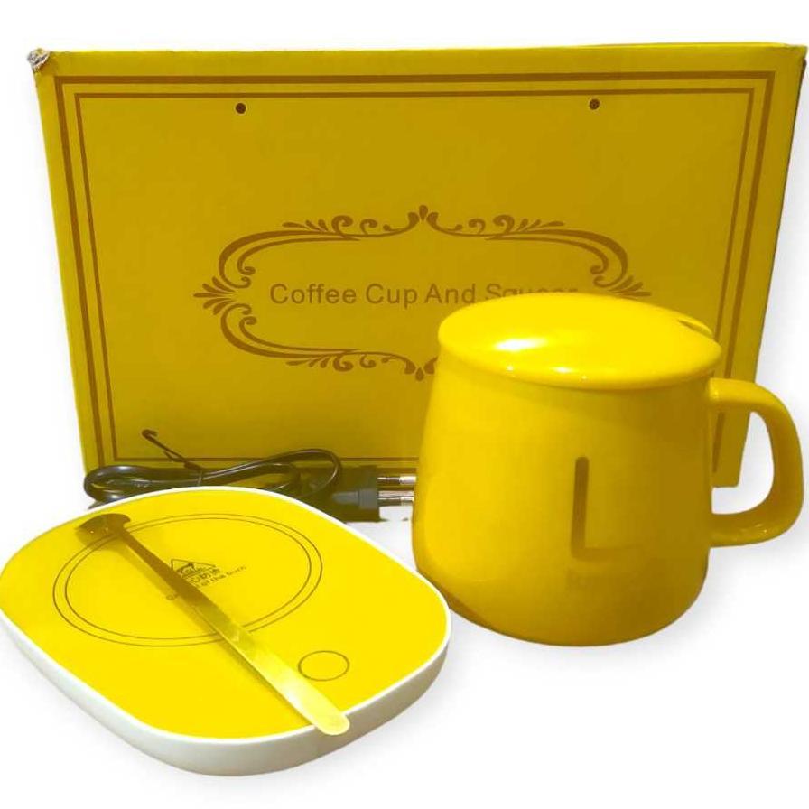 Diskon Hampers Gelas Set Pemanas Mug Set + Termostat Gift Set Mug Keramik