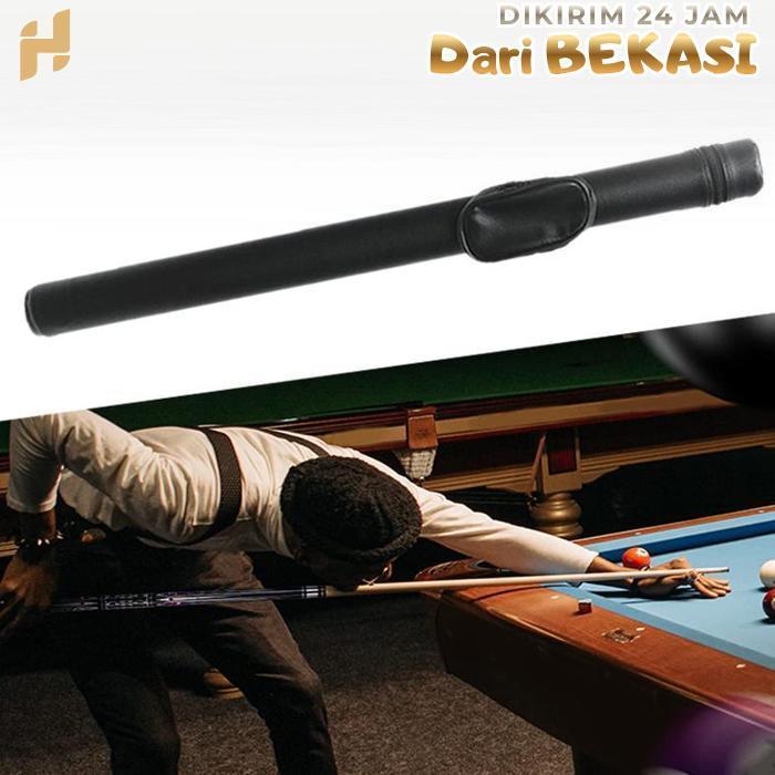 Billiard Cue Case Hitam Case Stick Billiard Case Hard Cue Tas Stick Sarung Stik Billiard Bahan Kulit