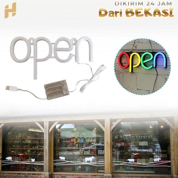 Led Open Sign Neon Wall Decor Lampu Led Neon Flex Tulisan Lampu Led Open Untuk Toko Cafe