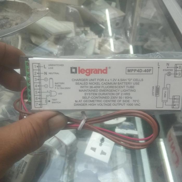 Modul Lampu emergency MPP4D-40F Legrand