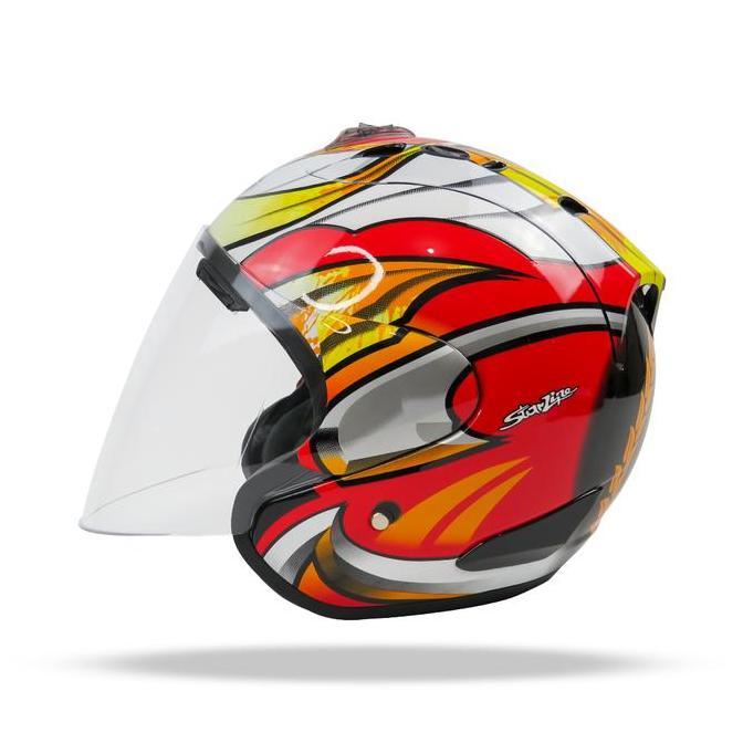 OSBE Visor Helm Scott Ram 4  Kaca helm half face / Original SNI