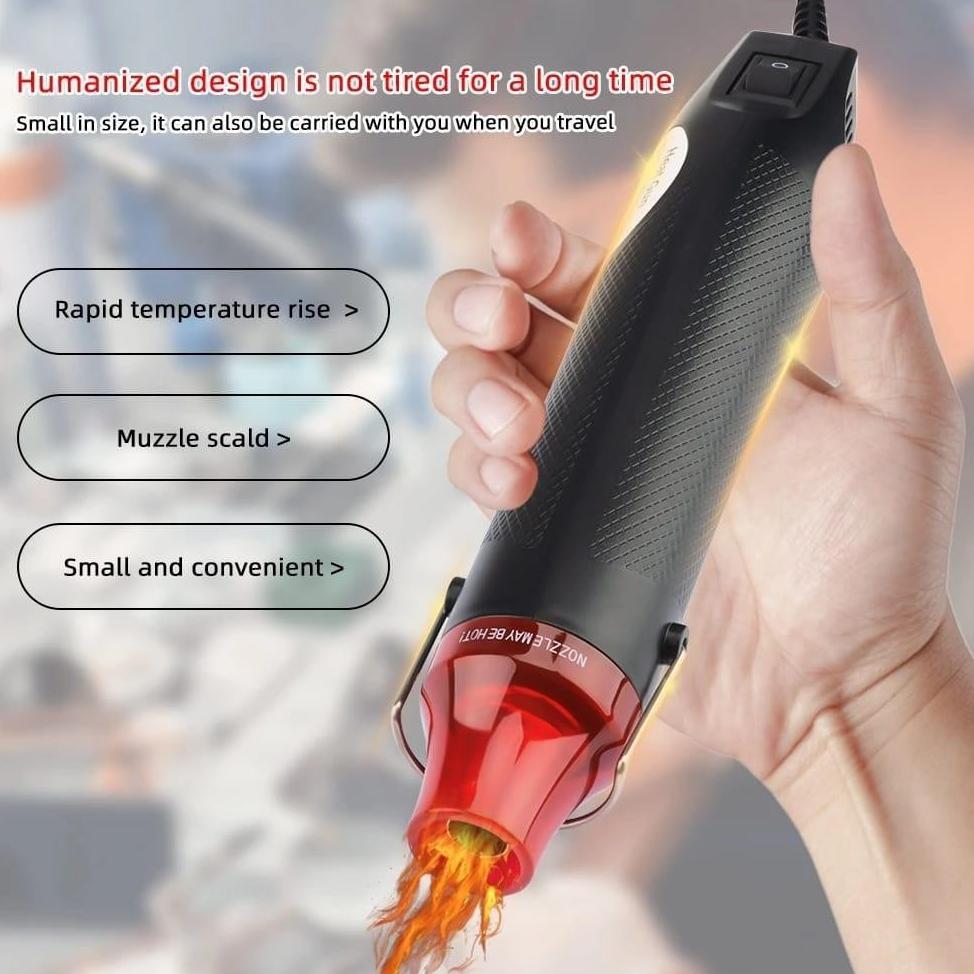NEW Alat Pemanas Uap Blower Panas Heat Gun Mini Low Watt 300 Watt Multifungsi