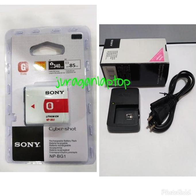 Baterai Camera SONY NP-BG1+Charger Camera Sony BC-CSG