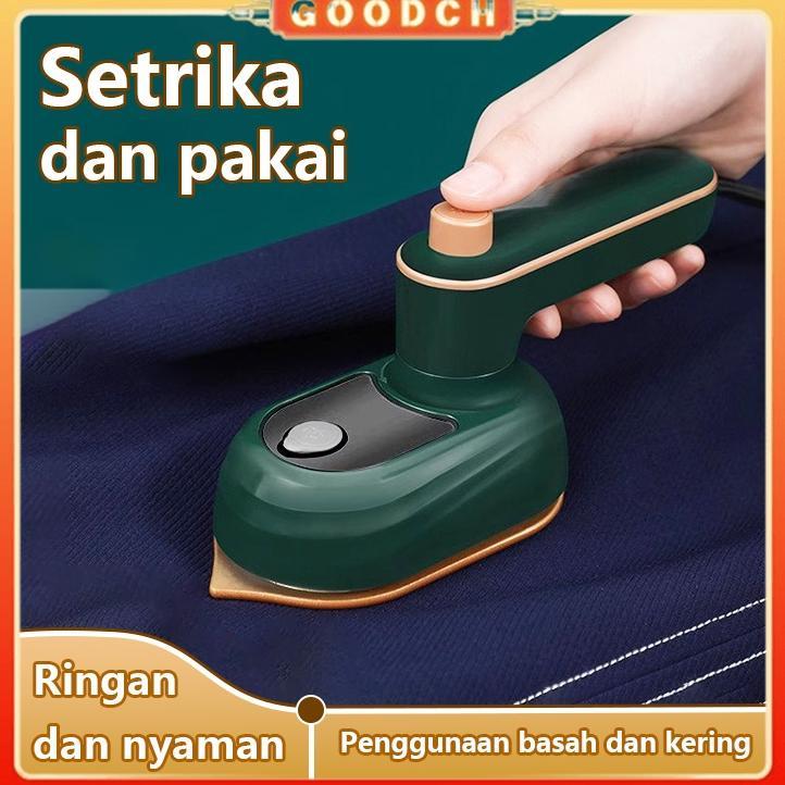 NEW DEALS GOODCH Setrika Uap Genggam Portable Mesin Setrika Baju Mini USB Rechargeable, Hemat Energi