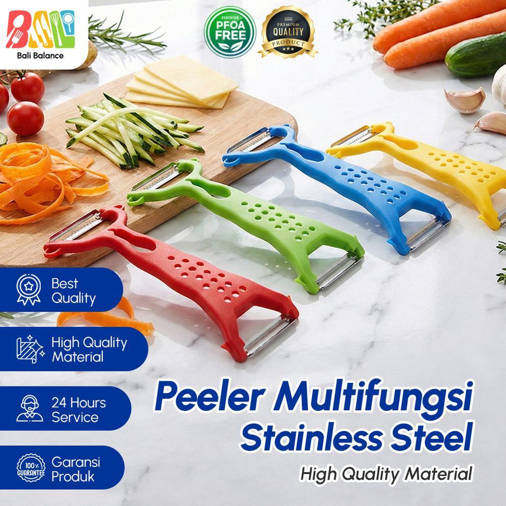 NEW PRODUCT Bali Balance  Pengupas Buah & Sayur Stainless Steel Peeler Tajam 2 Sisi Anti Karat - BY2