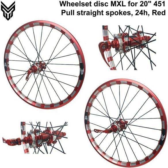 MXL CNC 20 inch 451 Disc Wheelset Folding