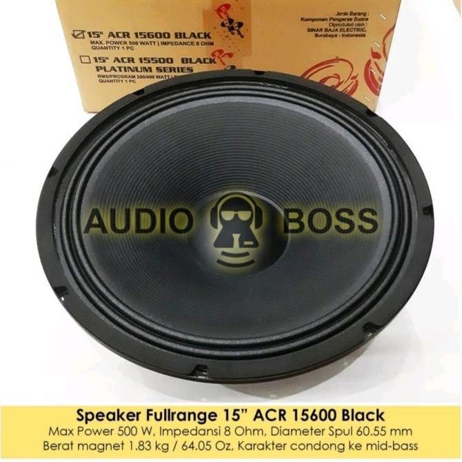 Speaker Fullrange 15 inch ACR 15600 Black