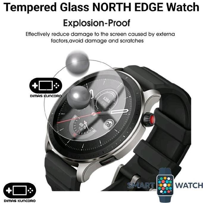 Tempered Glass NORTH EDGE Smartwatch anti gores antigores screen guard protector pelindung layar lcd