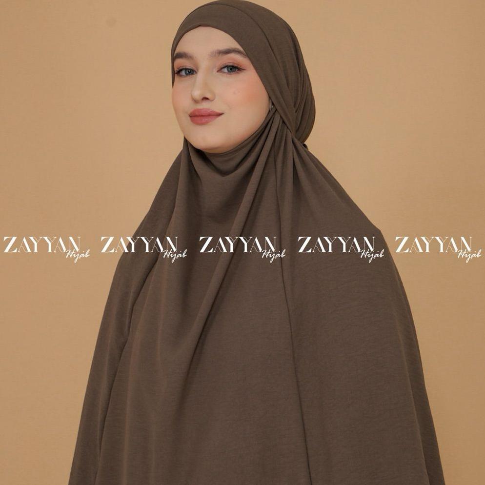 HOT PRODUCT ZAYYAN. French Khimar Mecca Crinckle Size L & XL Premium Hijab