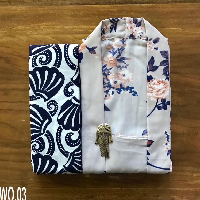 Diskon Kebaya Kutubaru Batik Bunga Eb.66 & Wo.03