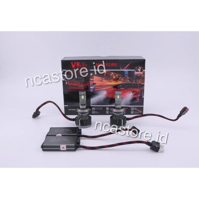 LAMPU LED V8 MACRONE FOGLHT H7 6K