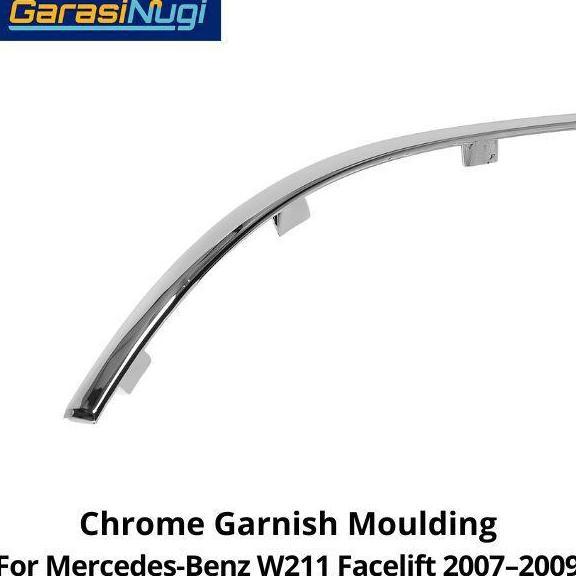 Rear Chrome Mercy W211 Facelift Bumper Trim Moulding Belakang E200