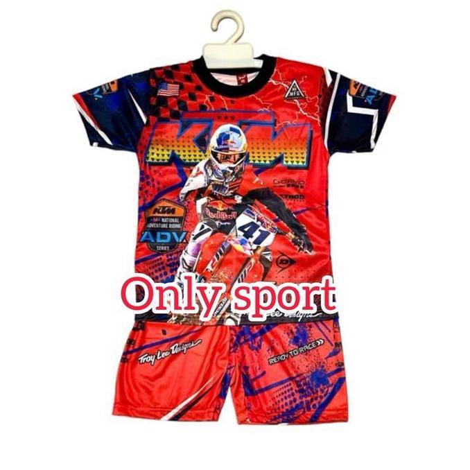 Child- Stelan Baju Balap Anak Terbaru/Jersey Balap Motorcross Anak