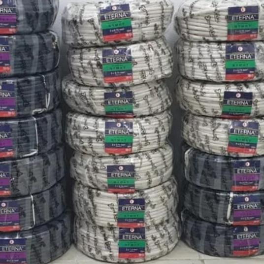 Promo KABEL ETERNA NYMHY 4x2,5 4x2.5 4 x 2,5 4 x 2.5 ETERNA 50M 50 METER PUTIH Diskon