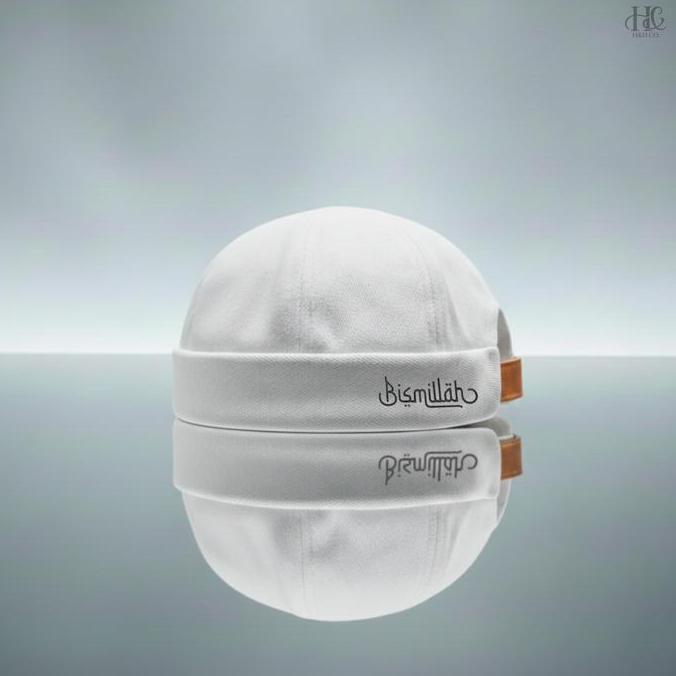 H&H Co. Peci Miki Hat Dewasa Pria Putih Premium Topi Sholat Peci Santri Muslim Keren Peci Kopiah Son