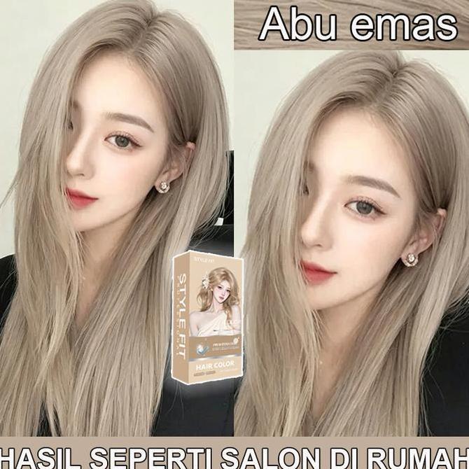 [LUSHOP] [ PENGIRIMAN CEPAT ] STYLE FIT CAT RAMBUT ABU EMAS*200ML,PRIA DAN WANITA,SEMIR ASH GREY HAI